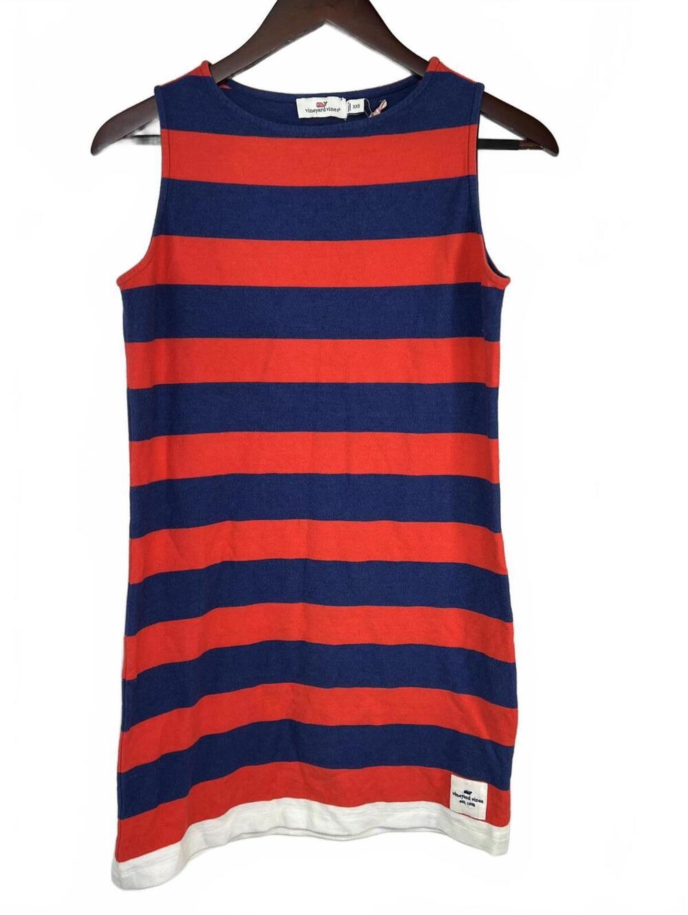 Vineyard Vines Size XXS Terry Stripe Sleeveless Dress in Genoa NWT